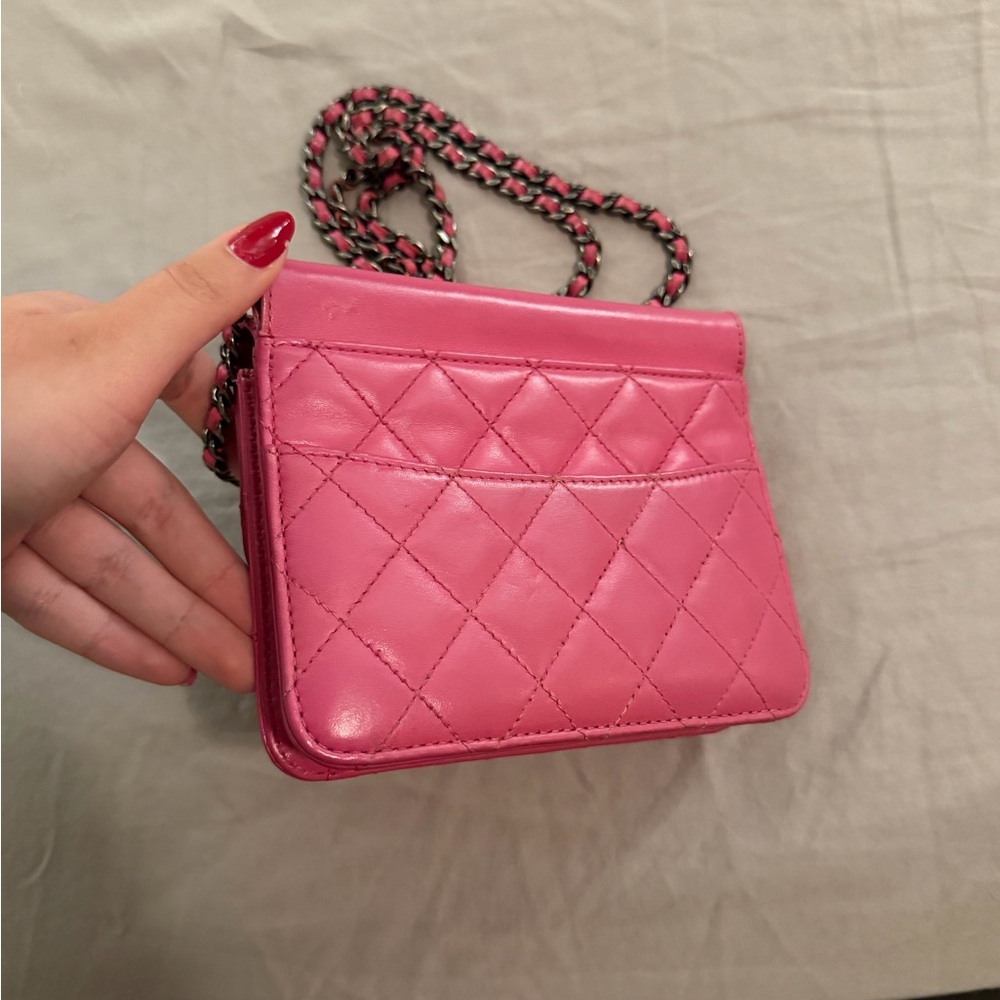 Authentic Chanel Classic Mini Square Single Flap … - image 8